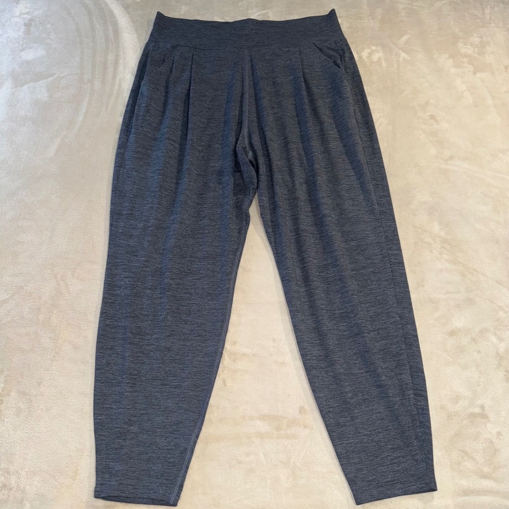 Vuori Lux At Ease Harem Pants High Rise Charcoal Heather Gray VW427 Large